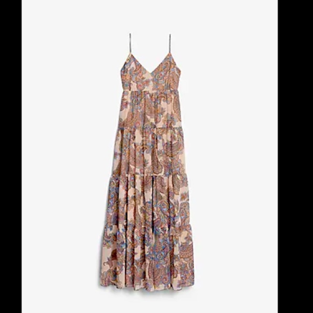 Paisley Tiered Maxi Dress